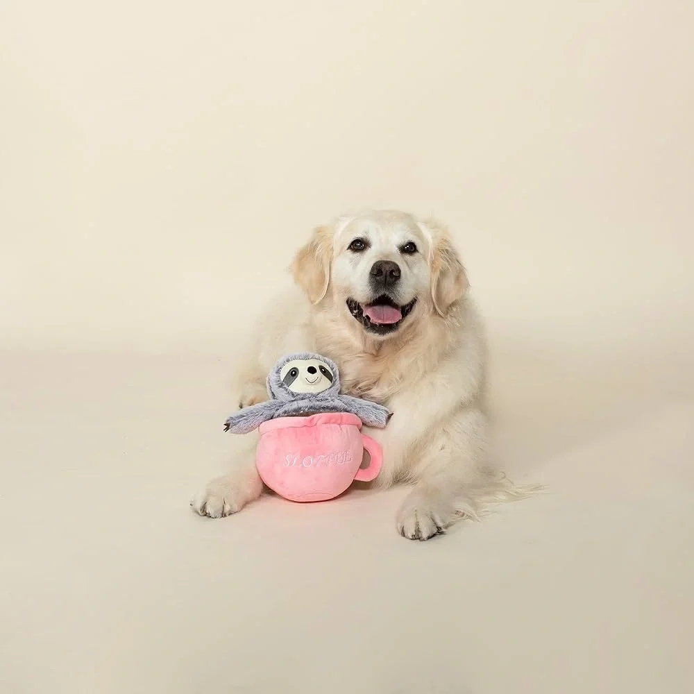 Fringe Studio Slow' Down for Summer Sloth Pet Toy, Sloffee. Toy has a very